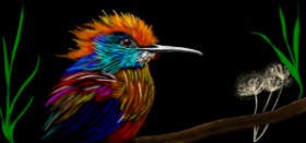 Çhåching の 鳥 の絵