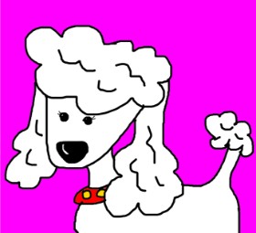 AdiCat の プードル の絵