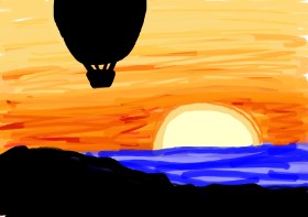 Mackanilla の 熱気球 の絵