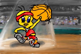 Drawing of Tweety Bird by Mia