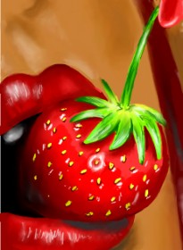 Drawing of Strawberry by ⋆su⋆vinci彡