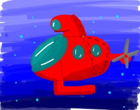Drawing of Submarine by Data