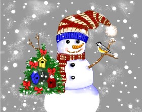 Cec の 雪だるま の絵