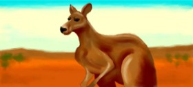 Jenny の カンガルー の絵