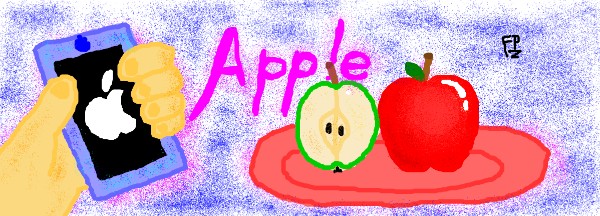 Apfel-Zeichnung von SANTA