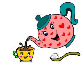 Vicki の ティーポット の絵