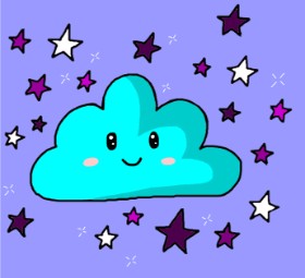 AdiCat の 雲 の絵