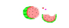 uwu の スイカ の絵