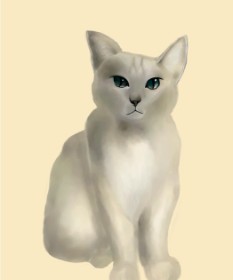 MEL の 猫 の絵