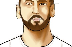 Laika の Lionel Messi の絵