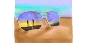 Drawing of Sunglasses by Pinky