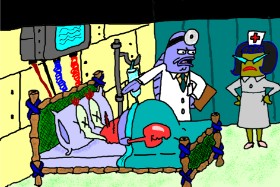 Drawing of Nurse by InessA