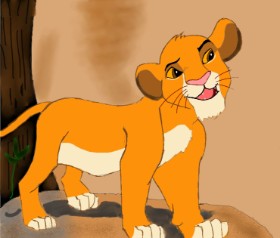 Drawing of Simba (Lion King) by meow