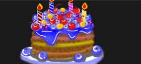 Nas Z の 誕生日ケーキ の絵