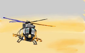 Helikopter - autor: Rose rocket