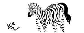 Zebra-Zeichnung von IceSleep