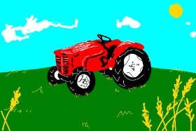 уυαкѕυ の トラクター の絵