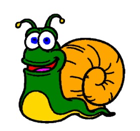 Drawn の カタツムリ の絵