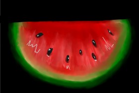 Drawing of Watermelon by Rii ♡