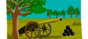 Drawing of Cannon by DebbyLee