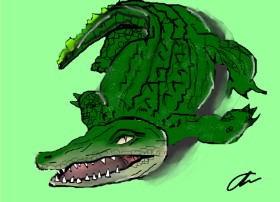 Drawing of Alligator by Brightpumpkin