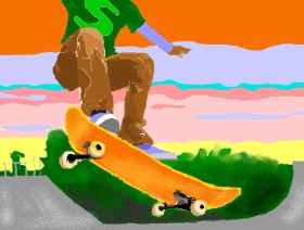 Ēgeria の スケートボード の絵