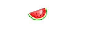 coconut の スイカ の絵