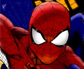 Julia の スパイダーマン の絵