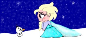 Kim の エルサ（ディズニー） の絵