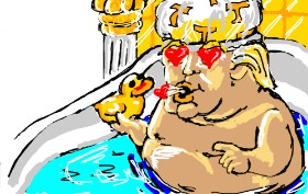 Kys の バスタブ の絵