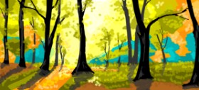 Drawing of Forest by chipichipi chapachapa