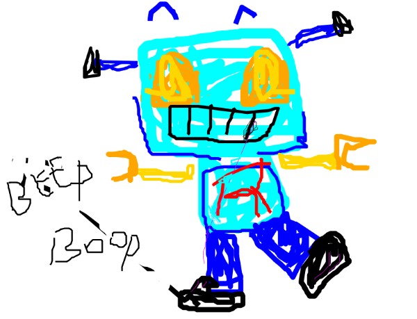 JUSTSOMEDOOD の ロボット の絵