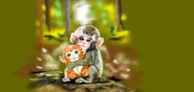 Drawing of Monkey by Çhåching