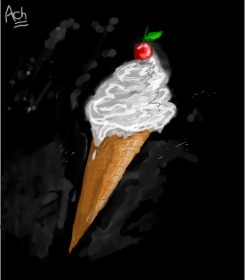 Les fleurs の アイスクリーム の絵