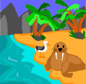 Drawing of Walrus by MaRi