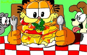 Drawing of Lasagna by ✦❤♥Sera♥❤✦