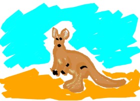 mary の カンガルー の絵
