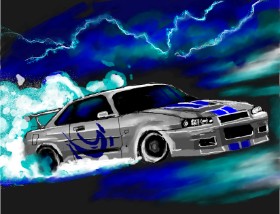 Ryomen の 車 の絵