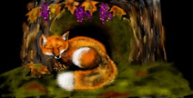 Eclat de Lune の キツネ の絵