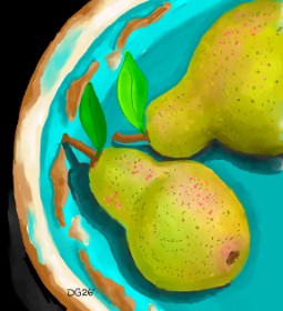 Drawing of Pear by GreyhoundMama