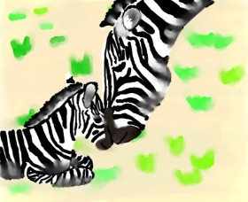 Zebra-Zeichnung von Autumn