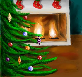 Andromeda の クリスマスツリー の絵