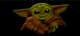 Drawing of Baby Yoda by Annie