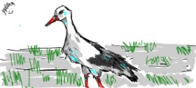 нн の コウノトリ の絵