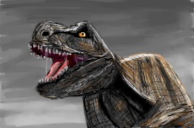 Mia の ティラノサウルス・レックス の絵