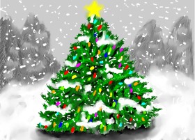 SAM AKA MARGARET 🙄 の クリスマスツリー の絵