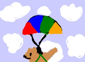 Dogemaster2.0 の パラシュート の絵