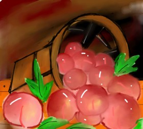 Sufi の 桃 の絵
