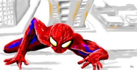 Swimmer の スパイダーマン の絵