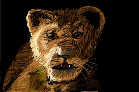 Mia の シンバ（ライオンキング） の絵